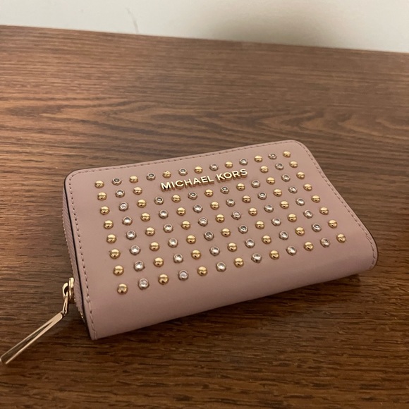 Michael Kors Small Studded Leather Wallet - Picture 3 of 6